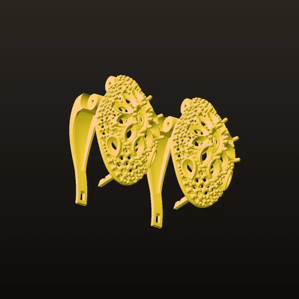 Bvlgari Earrings 3D Model