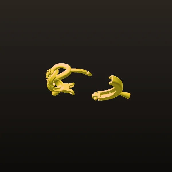 Cartier Earrings 3D Model