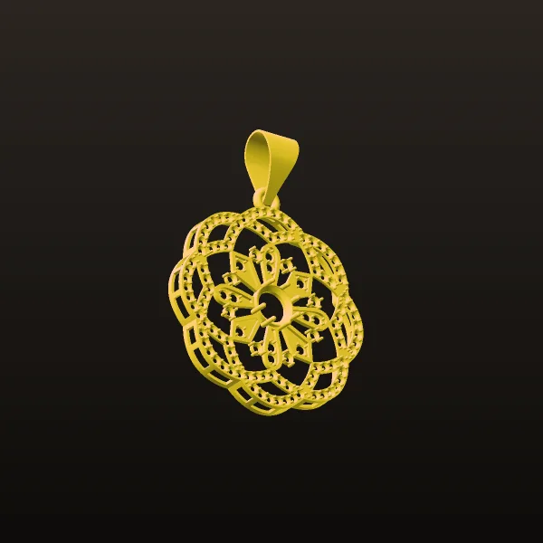 Geometric Pendant Code 01 3D Model