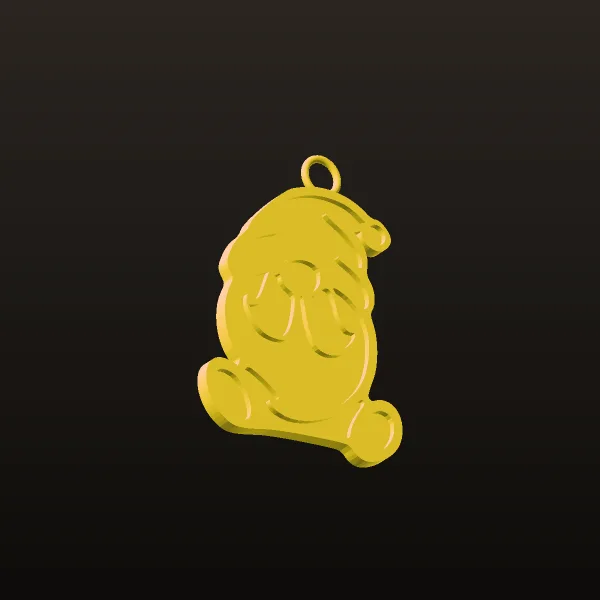 Pak Pendant Piece Dwarf 4 Code 01 3D Model