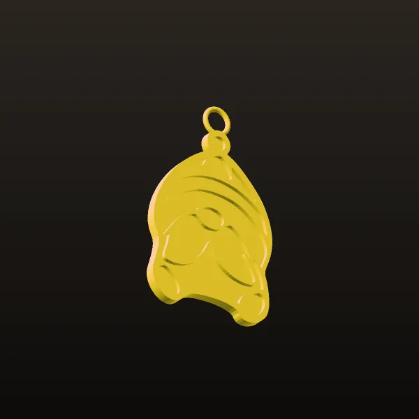 Pak Pendant Piece Dwarf 4 Code 01 3D Model