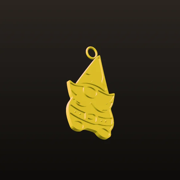 Pak Pendant Piece Dwarf 4 3D Model