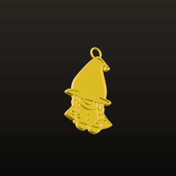 Pak Pendant Piece Dwarf 4 3D Model