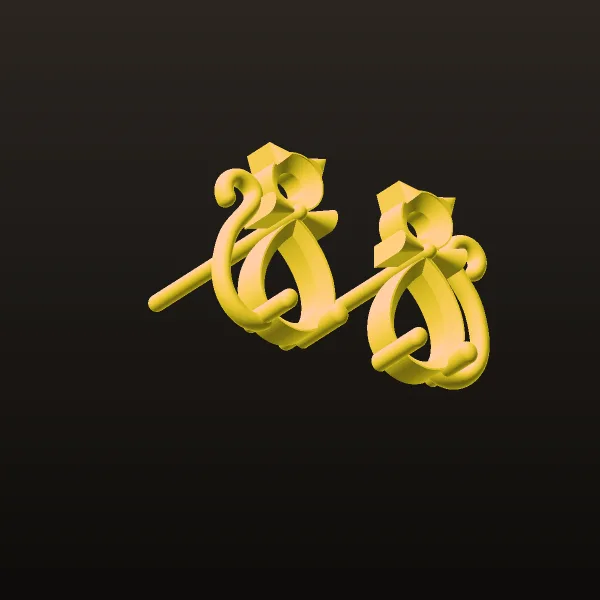 گوشواره میخی گربه کد 01