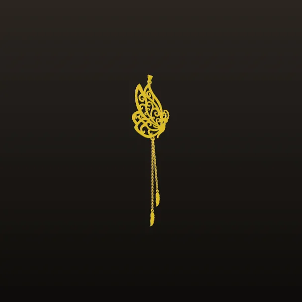 Butterfly Pendant Code 002 3D Model
