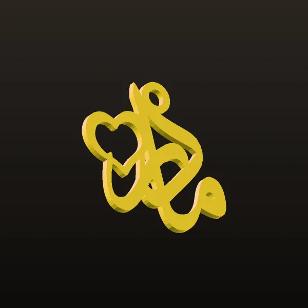 Mother Sabk Pendant Weight 3D Model