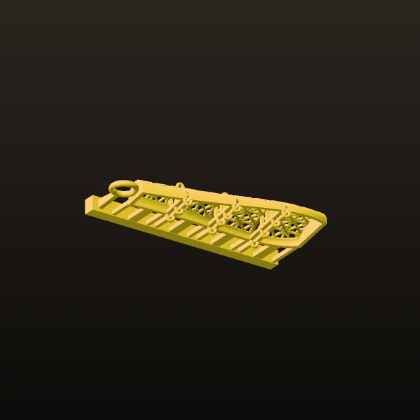 Cut Faceted Nasim Necklace 3D Model