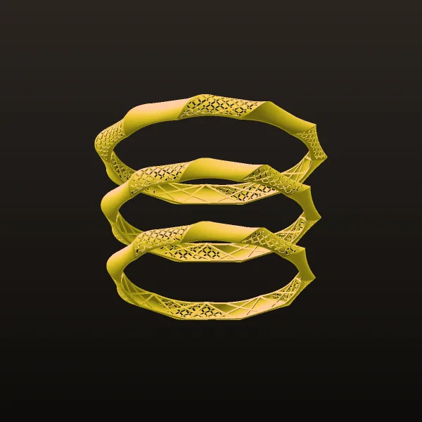 Cut Bangle 3D Model