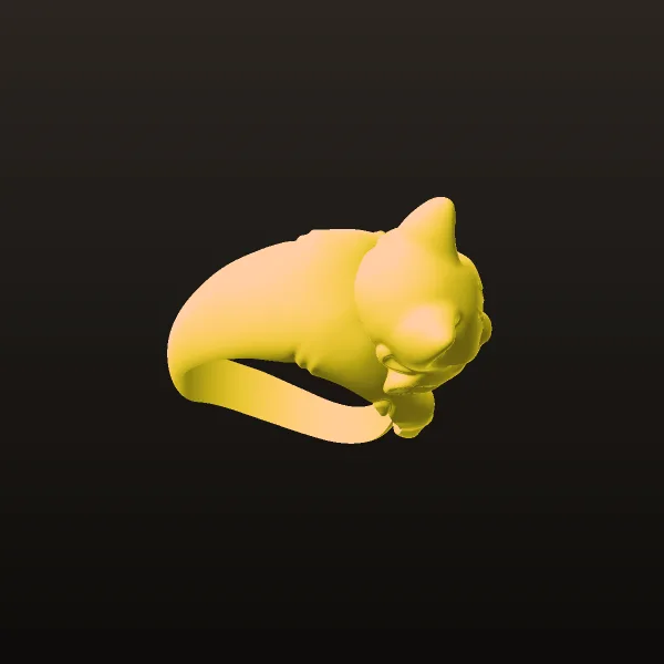 Cat Ring 3D Model