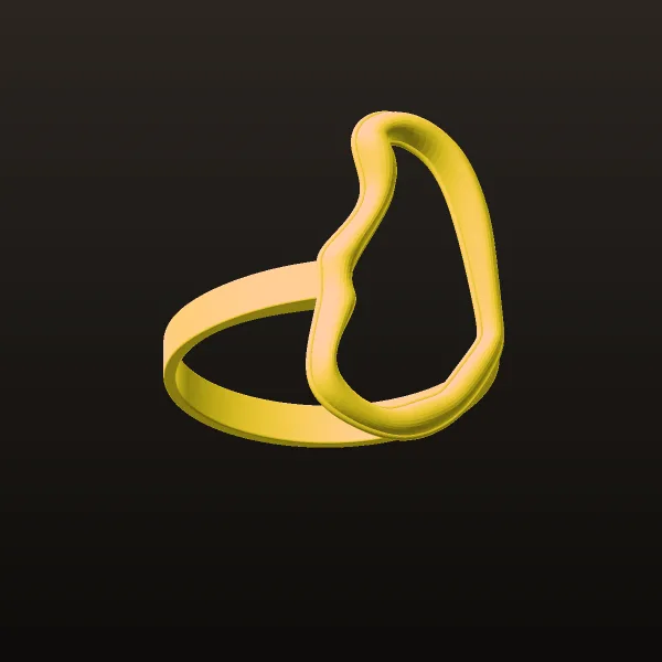 Minimal Luxury Ring Code 3 3D Model