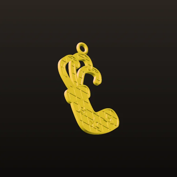 Enamel Karismsi Pendant Code 01 3D Model