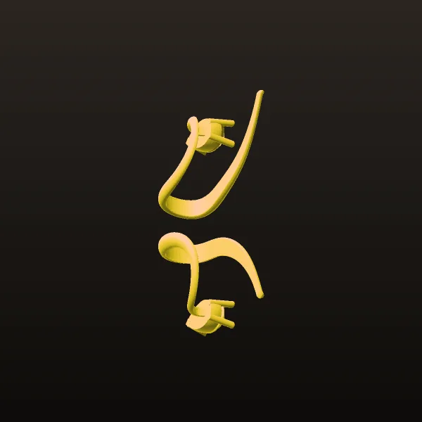 گوشواره پیچ میخی