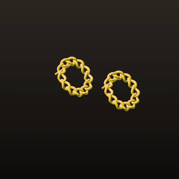 Cartier Stud Earrings 3D Model