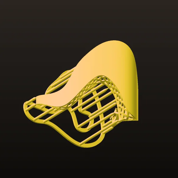 Mirror Tikeh Ring 2 Code 04 3D Model