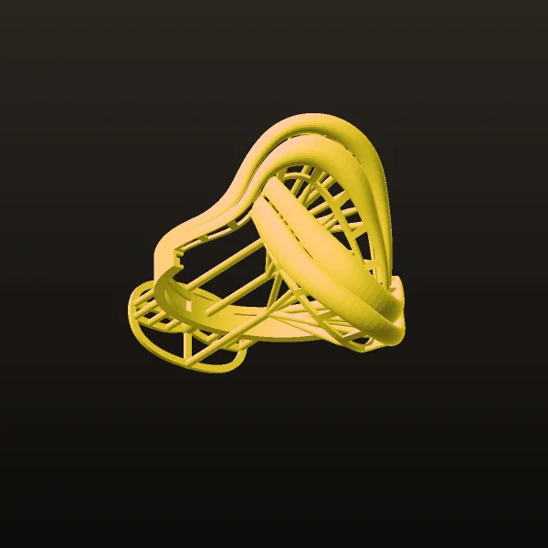 Mirror Tikeh Ring 2 Code 05 3D Model