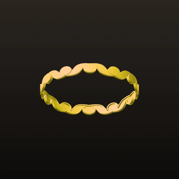 Faceted Bangle 3D Model