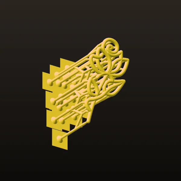 نیم ست گل رز