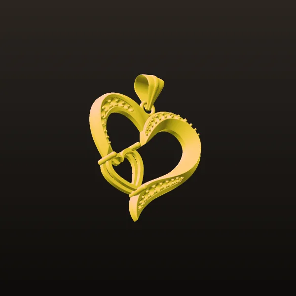 آویز طرح قلب 03