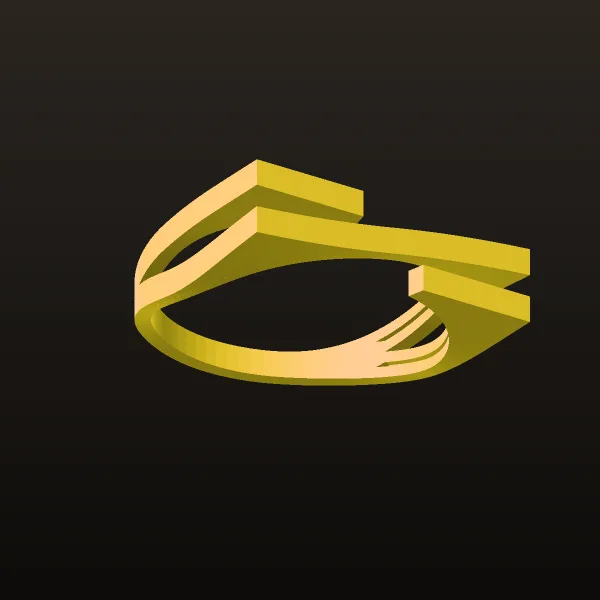 Minimal Ring Code 002 3D Model
