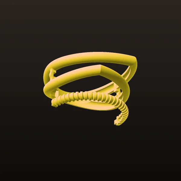 Chand Takeh Ring Code 06 3D Model