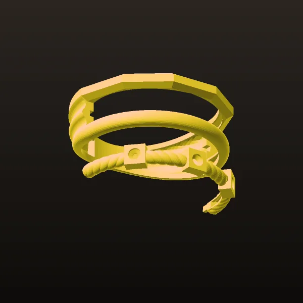 Chand Takeh Ring Code 08 3D Model
