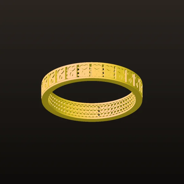 Minimal Love Avai Ring 3D Model