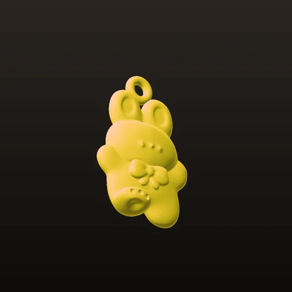 Rabbit Pendant 01 3D Model