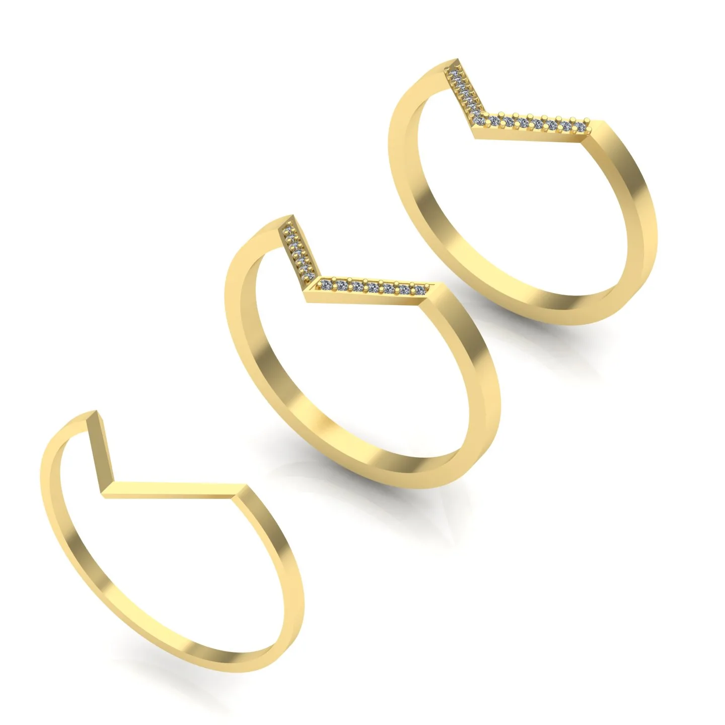 Triangle Ring 3D Model — image 3