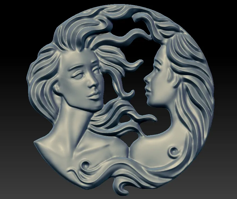 Symbol Birth Month Khardad Magrit 3D Model — image 1