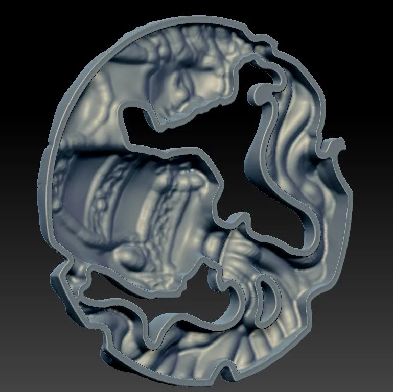 Symbol Birth Month Bahmn Magrit 3D Model — image 2