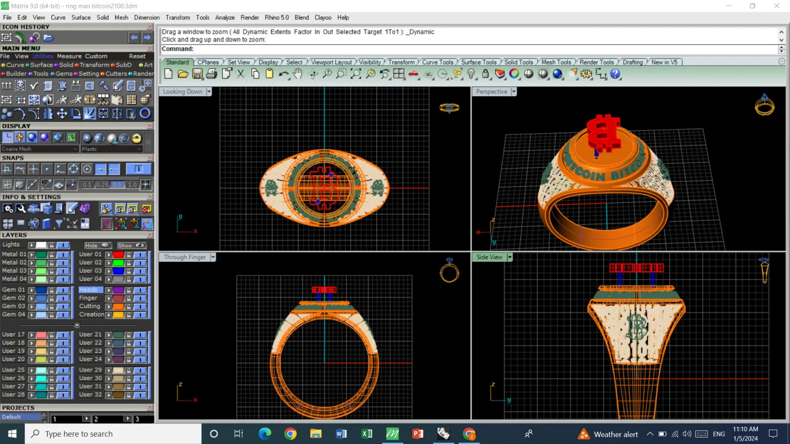 Mardoneh Bitkvyn Ring 3D Model — image 2
