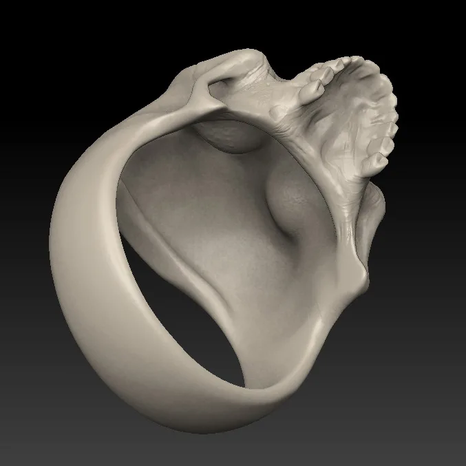 Skeleton Ring SK-02 3D Model — image 5
