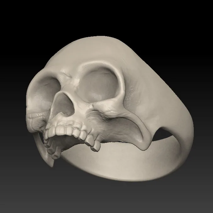 Skeleton Ring SK-02 3D Model — image 3