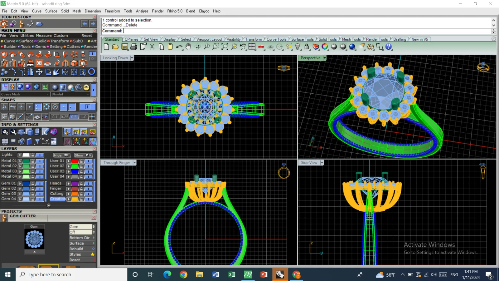 Sabdi Ring 3D Model — image 3