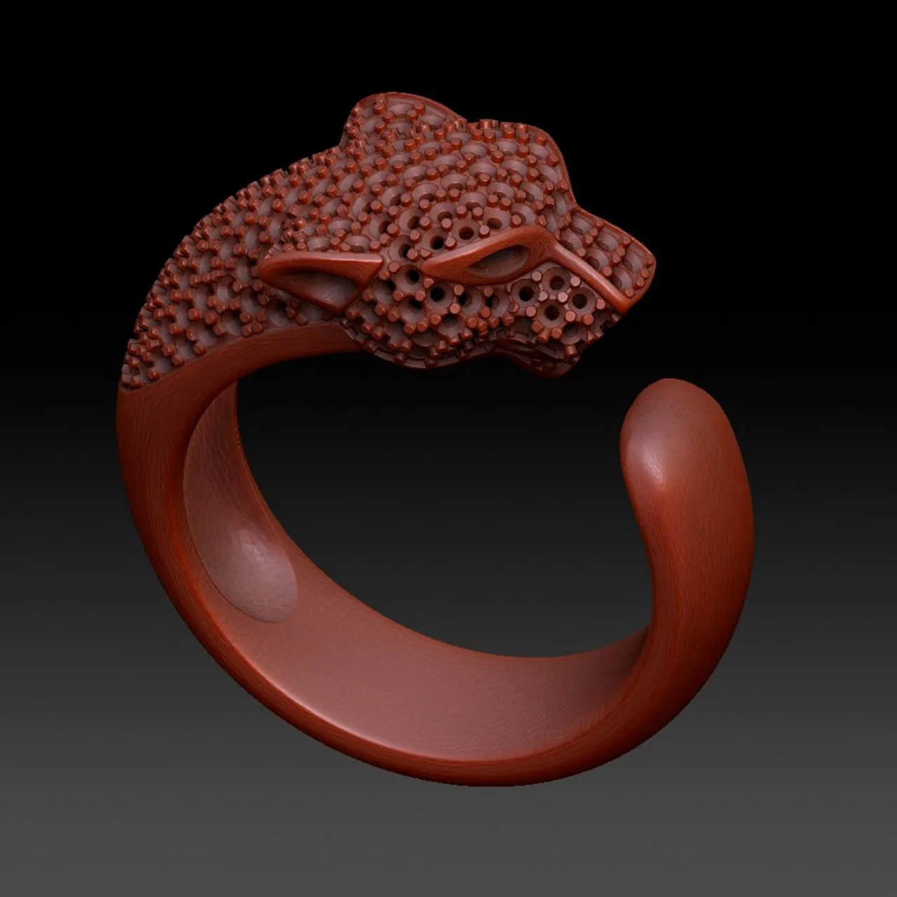 Cartier Pantr Ring 3D Model — image 1