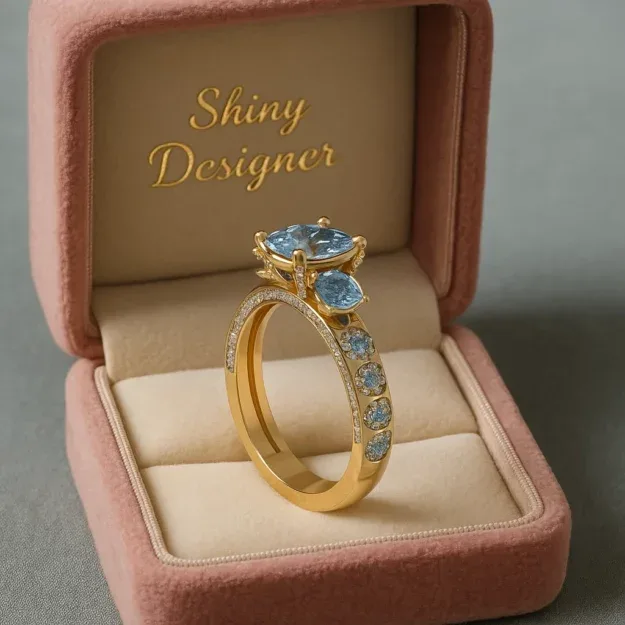 Solitaire Ring Code 01 3D Model