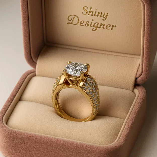 Ring Solitaire Ring Code 002 3D Model