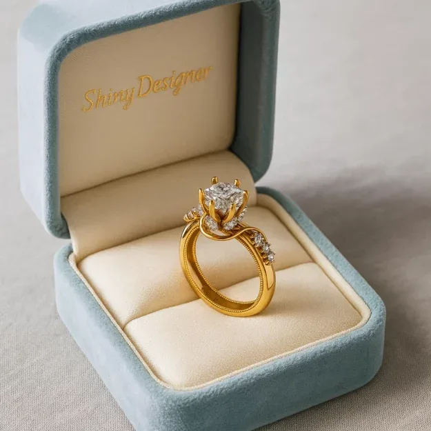 Ring Solitaire Ring Code 04 3D Model