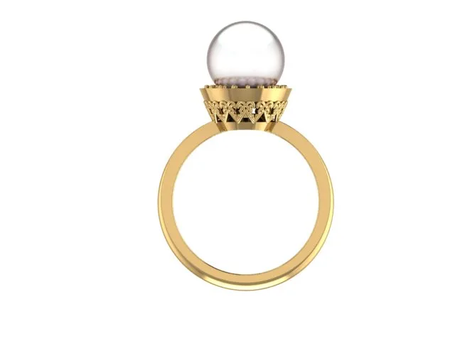Ring Solitaire Ring Code 06 3D Model — image 2