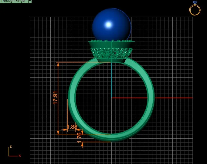 Ring Solitaire Ring Code 06 3D Model — image 5