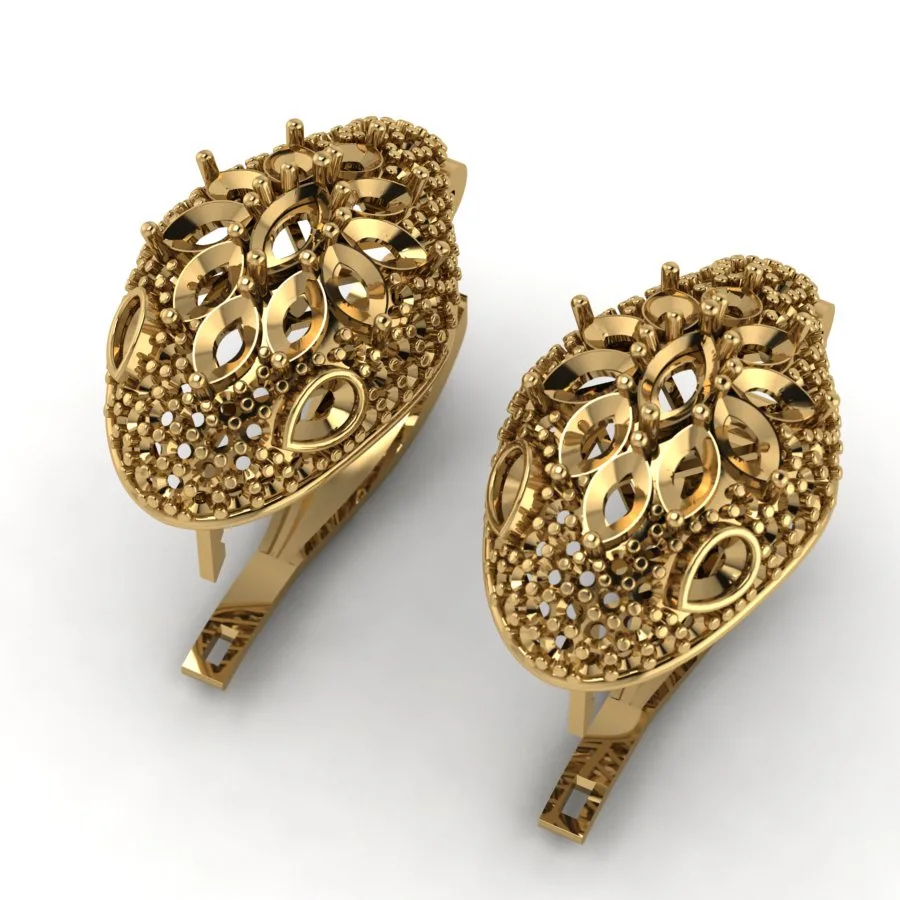 Bvlgari Earrings 3D Model — image 1