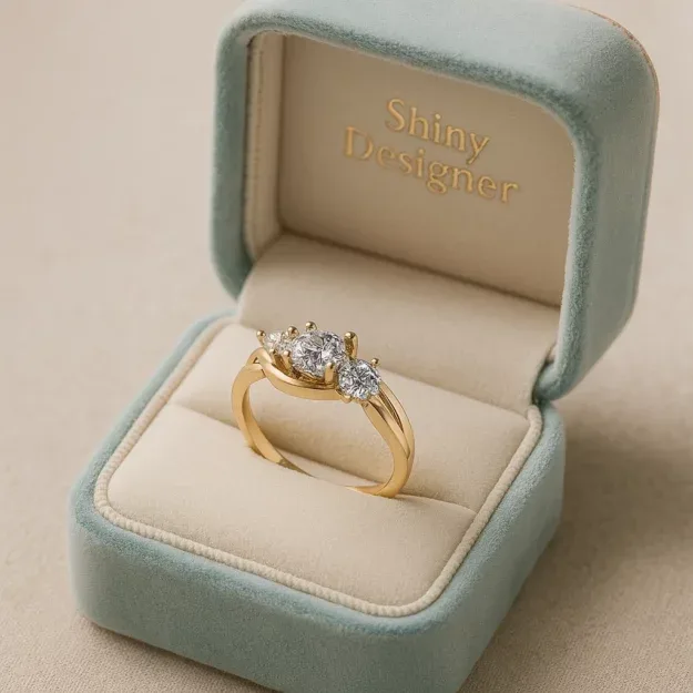 Ring Solitaire Ring Gemstone 3 Code 08 3D Model