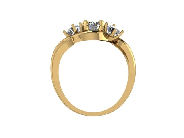 Ring Solitaire Ring Gemstone 3 Code 08 3D Model — image 4