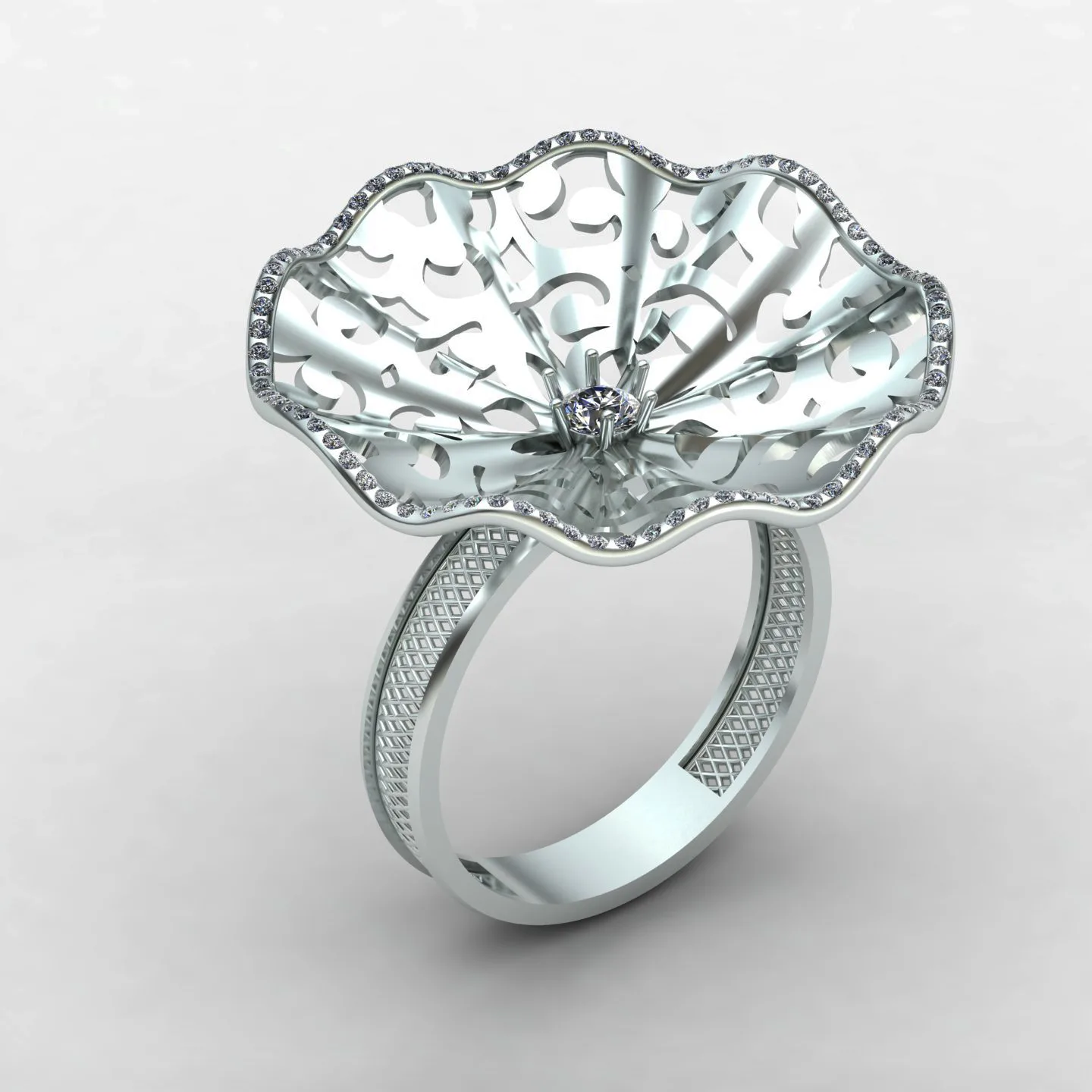 Flower Fyvzhn Ring Code 04 3D Model — image 8