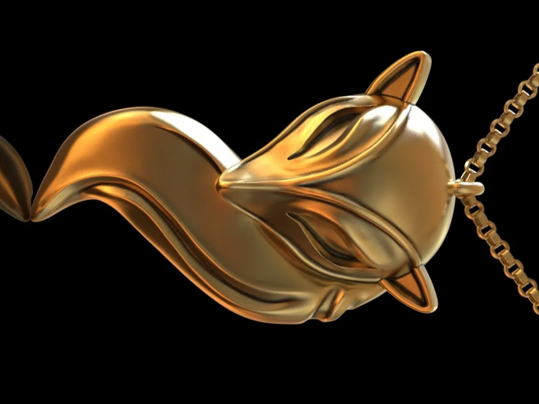 آویز گردنبند روباه - Fox Pendant — تصویر ۳