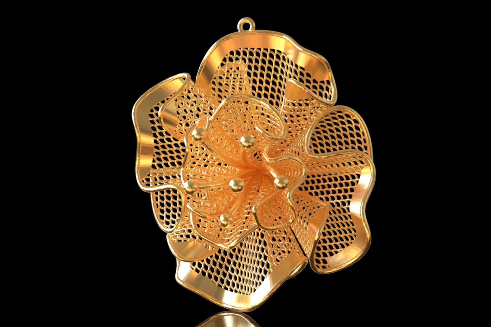 Flower Fyvzhn Pendant 2 3D Model — image 2