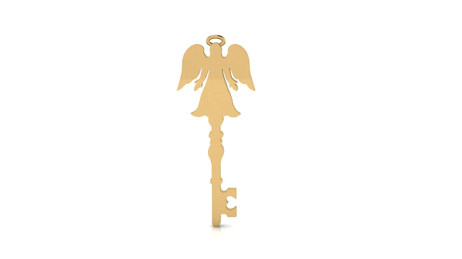 Key Pendant F-1 3D Model — image 2