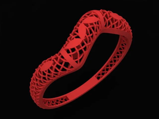 Faceted Ring R-T-S 13 3D Model