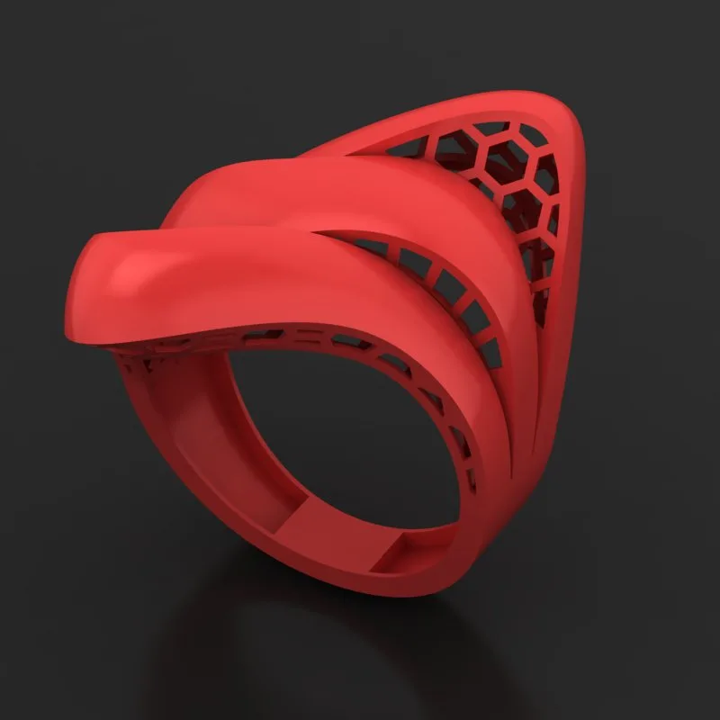 Faceted Mirror Fusion Ring R-T-33 3D Model