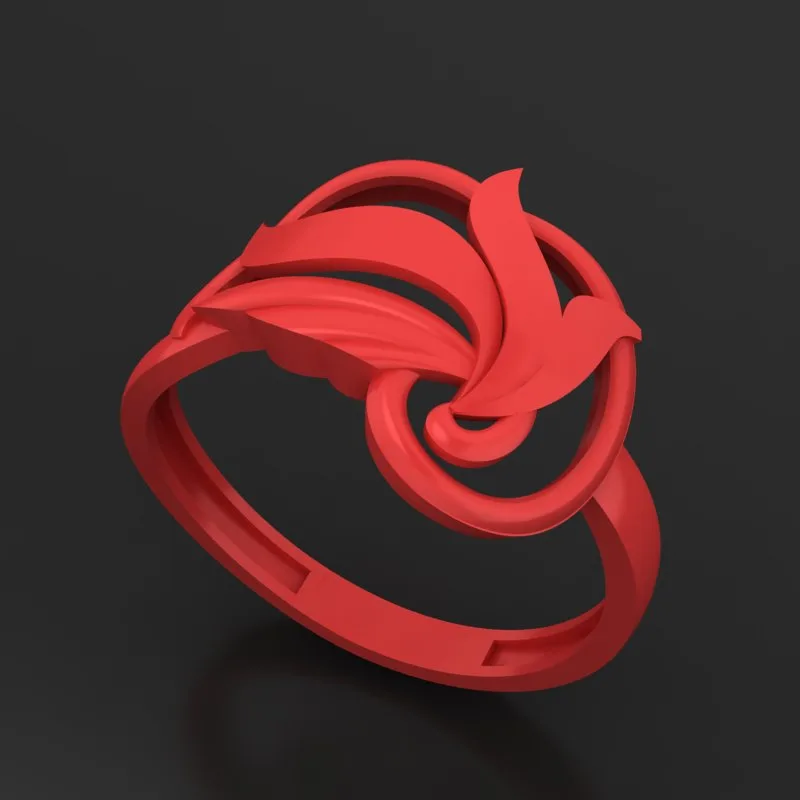 Faceted Mirror Fusion Ring R-T-47 3D Model